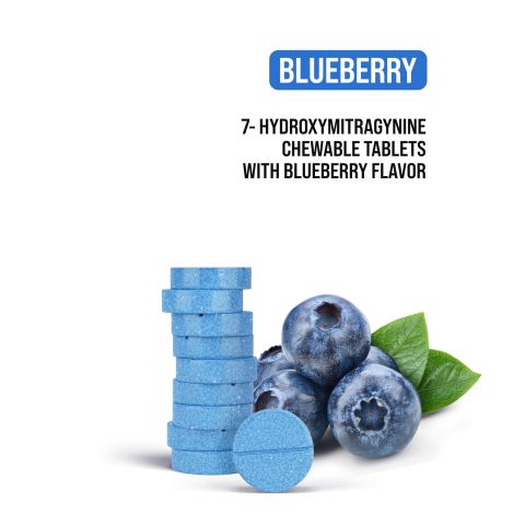 30mg 7-Hydroxy Tablets - Blueberry - Thumbnail 4