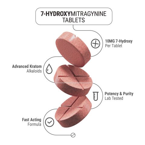 10mg 7-Hydroxy Tablets - Watermelon - Thumbnail 5