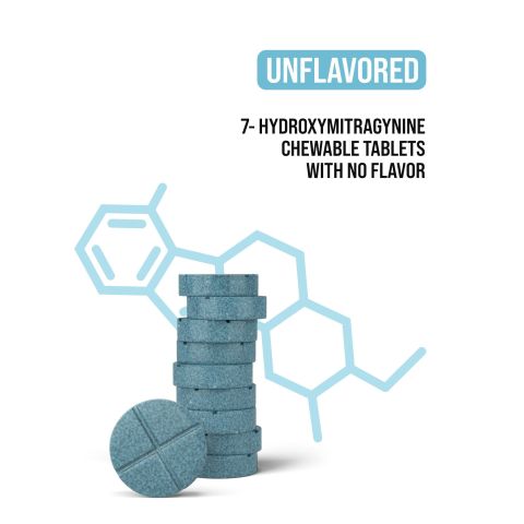 40mg 7-Hydroxy Tablets - Unflavored - Thumbnail 4
