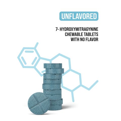 80mg 7-Hydroxy Tablets - Unflavored - Thumbnail 4