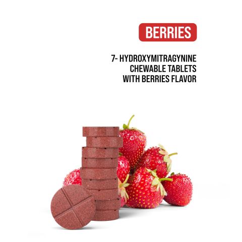 40mg 7-Hydroxy Tablets - Berries - Thumbnail 4