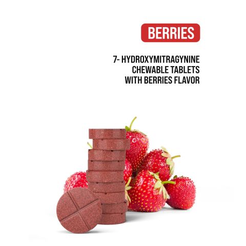 80mg 7-Hydroxy Tablets - Berries - Thumbnail 4