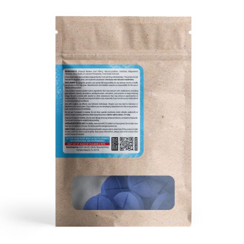 50mg 7-Hydroxy Effervescent Tablets - Blue Razz - Thumbnail 10