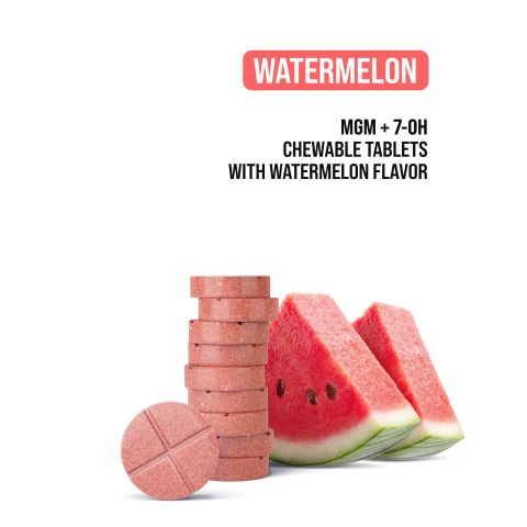 50mg 7-Hydroxy & MGM-15 Tablets - Watermelon - Thumbnail 4