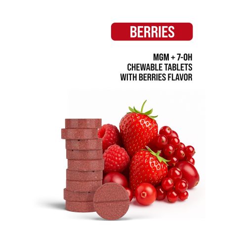 30mg 7-Hydroxy & MGM-15 Tablets - Berries - Thumbnail 4
