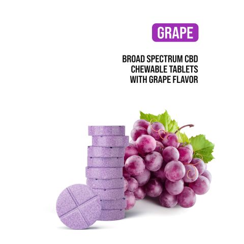 50mg Broad Spectrum CBD Tablets - Grape - Thumbnail 4