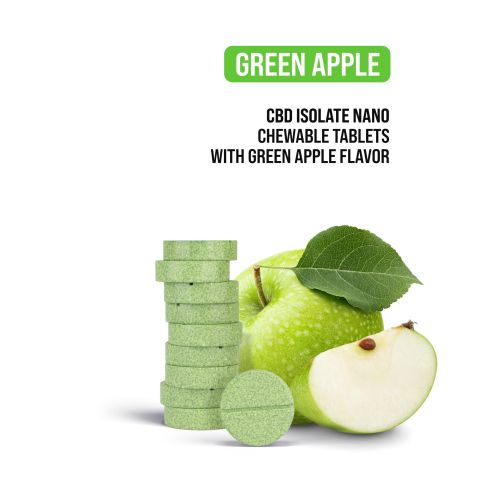 50mg CBD Isolate Nano Tablets - Green Apple - Thumbnail 4