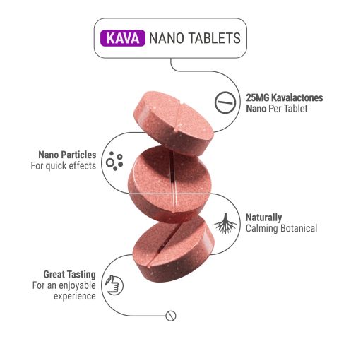 25mg Kava Nano Tablets - Raspberry - Thumbnail 5