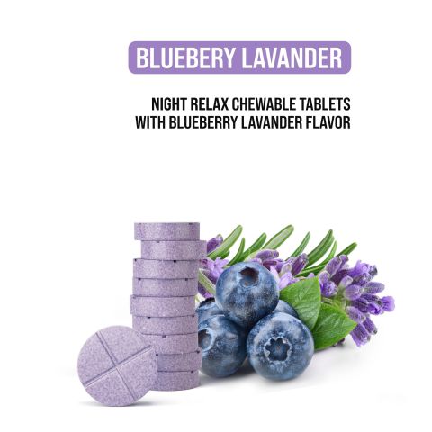 50mg L-Theanine & L-THP Tablets - Blueberry Lavander - Thumbnail 4