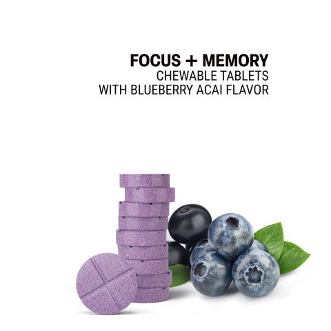 500mg - Focus + Memory - Mood Tablets - Thumbnail 4