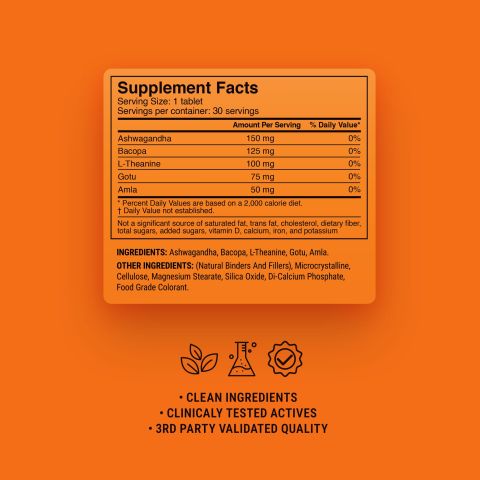 500mg - Calm Focus - Mood Tablets - Thumbnail 9