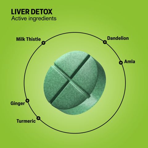 500mg - Liver Detox - Mood Tablets - Thumbnail 5
