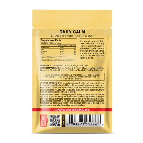 500mg - Daily Calm - Mood Tablets - Thumbnail 8