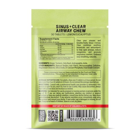 500mg - Sinus + Airway Clear - Mood Tablets - Thumbnail 8
