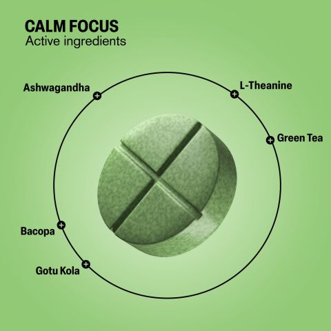 500mg - Calm Focus - Mood Tablets - Thumbnail 5