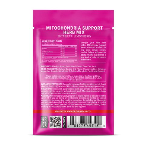 500mg - Mitochondria Support Herb Mix - Mood Tablets - Thumbnail 8