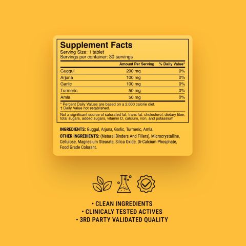 500mg - Cholesterol Support - Mood Tablets - Thumbnail 9