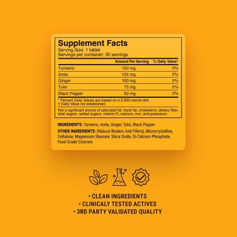 500mg - Asian Golden Immunity Blend - Mood Tablets - Thumbnail 9