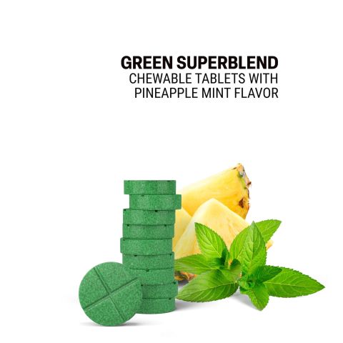 500mg - Green Superblend - Mood Tablets - Thumbnail 4