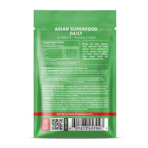 500mg - Asian Superfood Daily - Mood Tablets - Thumbnail 8