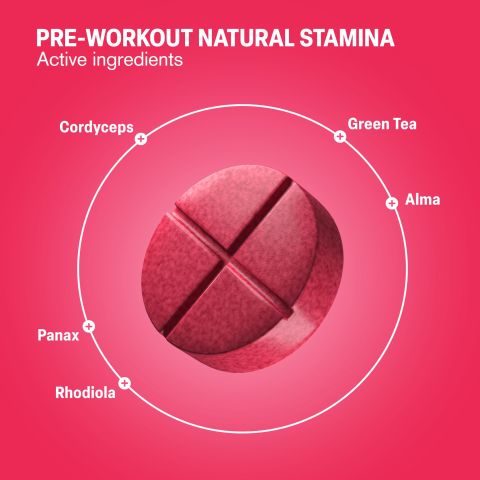 500mg - Pre-Workout Natural Stamina - Mood Tablets - Thumbnail 5
