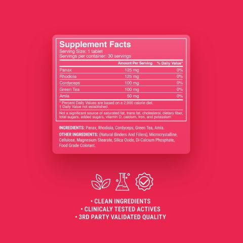 500mg - Pre-Workout Natural Stamina - Mood Tablets - Thumbnail 9