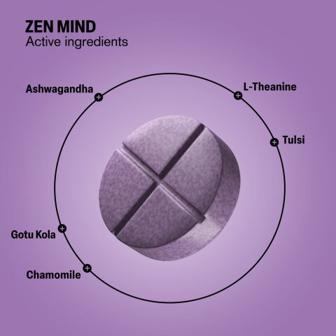 500mg - Zen Mind - Mood Tablets - Thumbnail 5