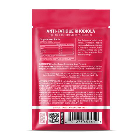 500mg - Anti-Fatigue Rhodiola - Mood Tablets - Thumbnail 8