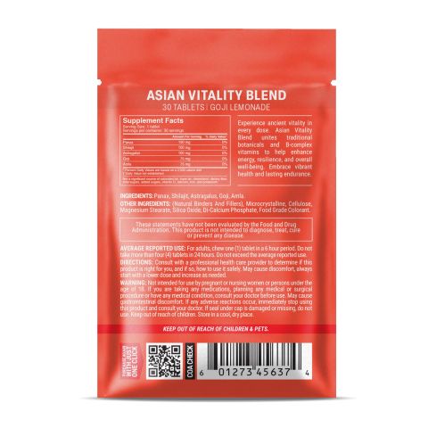 500mg - Asian Vitality Blend - Mood Tablets - Thumbnail 8
