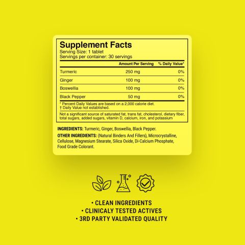 500mg - Anti-Inflammation Turmeric - Mood Tablets - Thumbnail 9