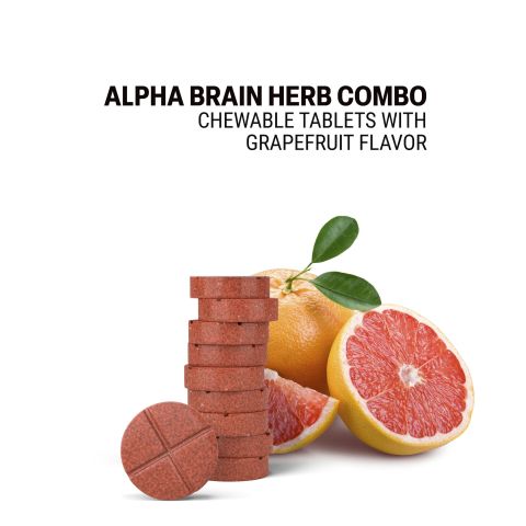 500mg - Alpha Brain Herb Combo - Mood Tablets - Thumbnail 4