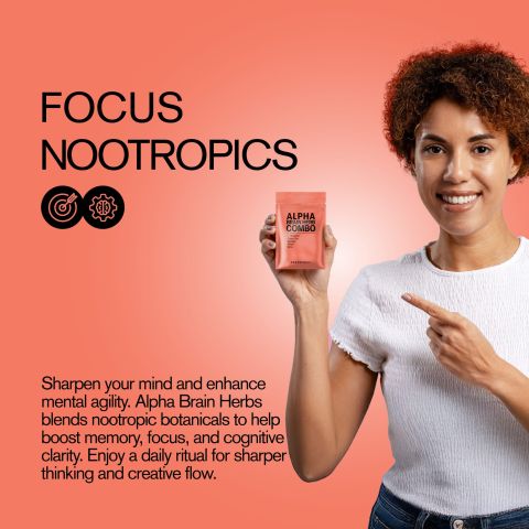 500mg - Alpha Brain Herb Combo - Mood Tablets - Thumbnail 6
