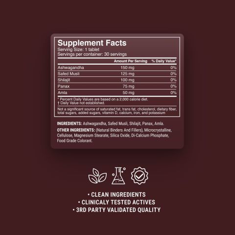 500mg - Men's Vitality - Mood Tablets - Thumbnail 9