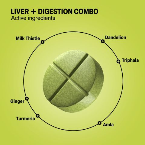 500mg - Liver + Digestion Combo - Mood Tablets - Thumbnail 5
