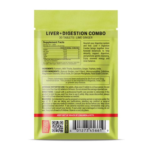 500mg - Liver + Digestion Combo - Mood Tablets - Thumbnail 8