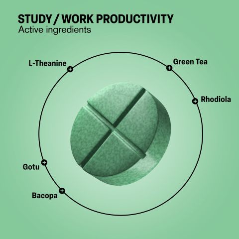 500mg - Study Work Productivity - Mood Tablets - Thumbnail 5