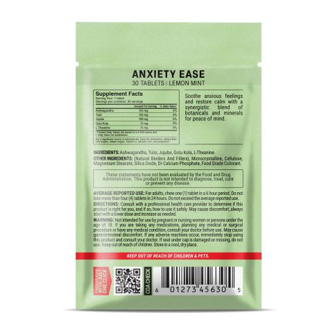 500mg - Anxiety Ease - Mood Tablets - Thumbnail 8