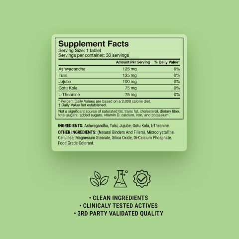 500mg - Anxiety Ease - Mood Tablets - Thumbnail 9