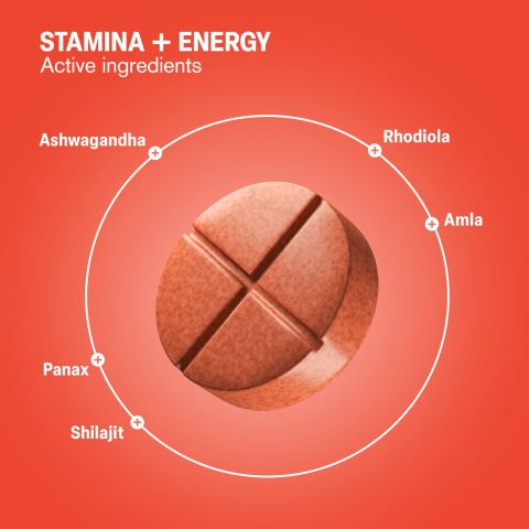 500mg - Stamina + Energy - Mood Tablets - Thumbnail 5