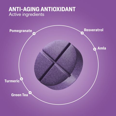 500mg - Anti-Aging Antioxidant - Mood Tablets - Thumbnail 5