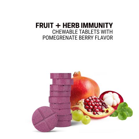 500mg - Fruit + Herb Immunity - Mood Tablets - Thumbnail 4