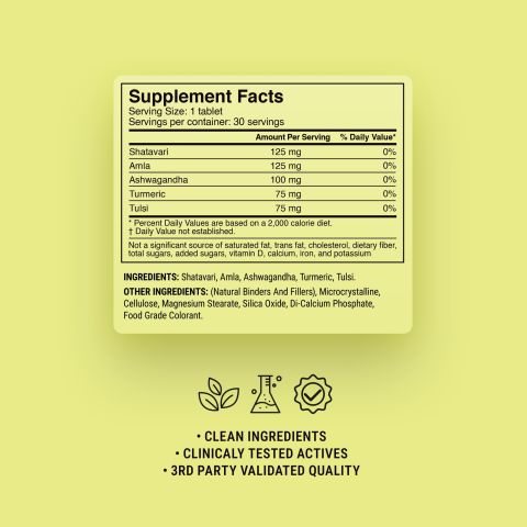 500mg - Women’s Daily Wellness - Mood Tablets - Thumbnail 9