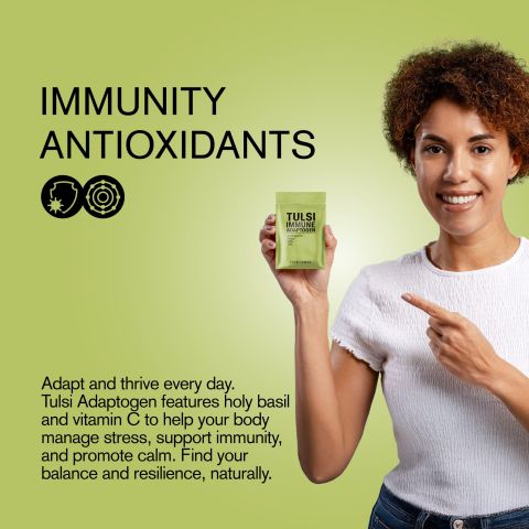 500mg - Tulsi Immune Adaptogen - Mood Tablets - Thumbnail 6