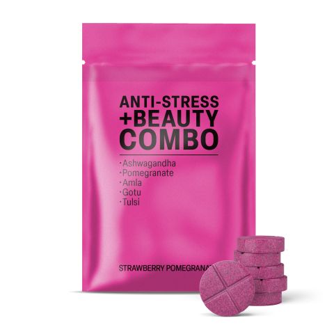 500mg - Stress + Beauty Combo - Mood Tablets - Thumbnail 2