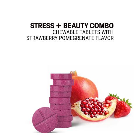 500mg - Stress + Beauty Combo - Mood Tablets - Thumbnail 4